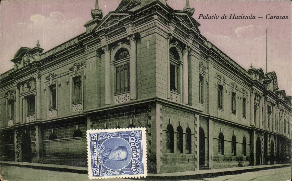Palacio de Hacienda — Caracas — Verleger J. M. Chirinos - Vorderseite