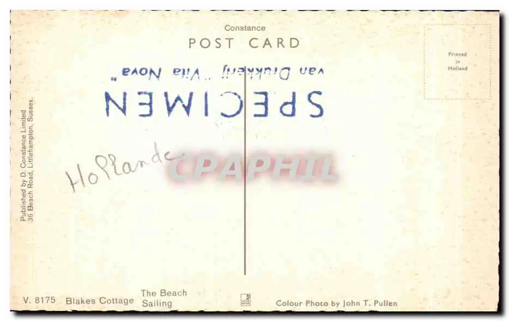 FELPHAM — Ansicht der Strand und des Cottage — Verlag D. Constance Limited - Rückseite