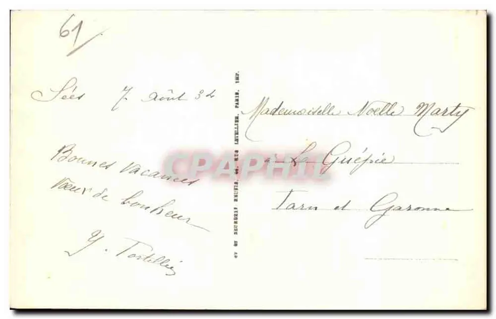 Sées — L'Orne — LL. — 44 - Verso