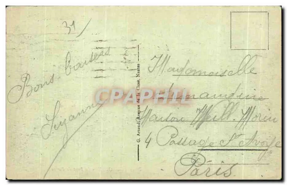 Toulouse - O Ponte de Pedra — Bilhete postal antigo n°24, editor não visível - Verso
