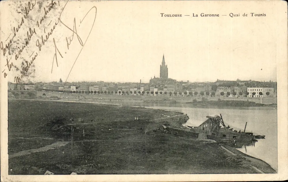 Toulouse — Die Garonne — Quai de Tounis — Verlag unbekannt - Vorderseite