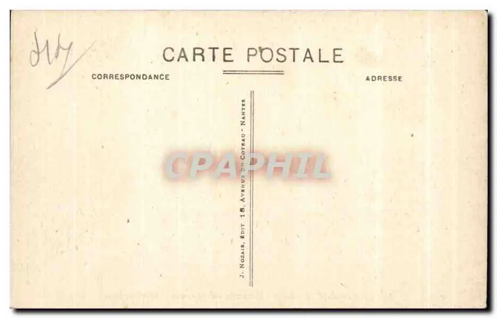 Le Croisic (L-Inf.) - Der Eingang zum Porleau - Mondlichteffekt - Rückseite