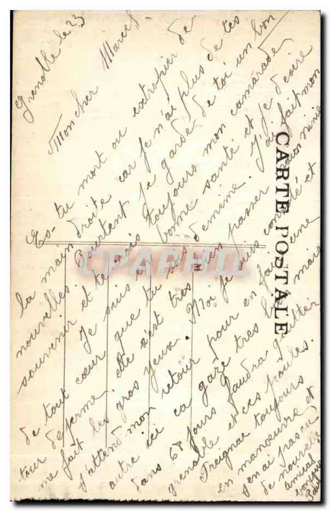 Grenoble — Die gallische Wache und Sainte-Marie-d'en-Haut — Cl.A.V. n°0108 - Rückseite