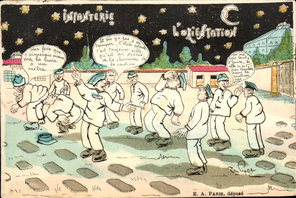 Infanterie — Die Oriestation — E. A. Paris, abgegeben - Vorderseite