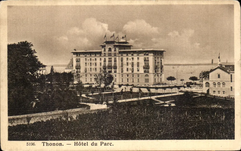 Thonon — Hotel do Parc — editor desconhecido, n° 5196 - Frente