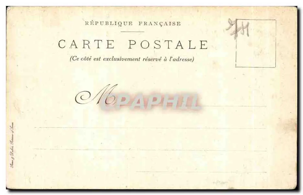 Arredores de Évian — Le Pré Curieux — Coleção de M. Borice Cachat, n°94 - Verso
