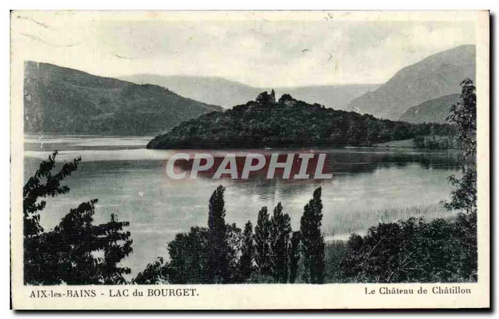 AIX-les-BAINS - LAC do BOURGET — O Castelo de Châtillon - Frente