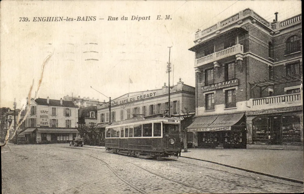 Enghien-les-Bains — Rue du Départ — Éditeur E.M. n°739 - Vorderseite