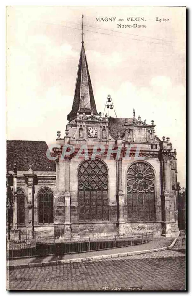 Magny-en-Vexin — Kirche Notre-Dame — Verlag: A. Huguenot, Magny-en-Vexin - Vorderseite