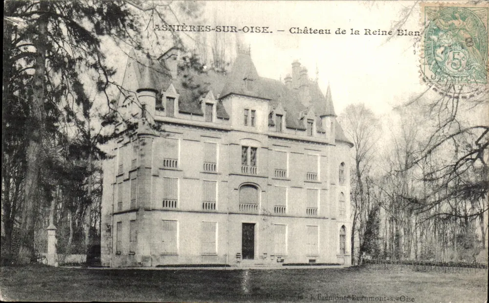 Asnières-sur-Oise — Schloss der Königin Blan — J. Frémont, Permoni-s.-Oise - Vorderseite