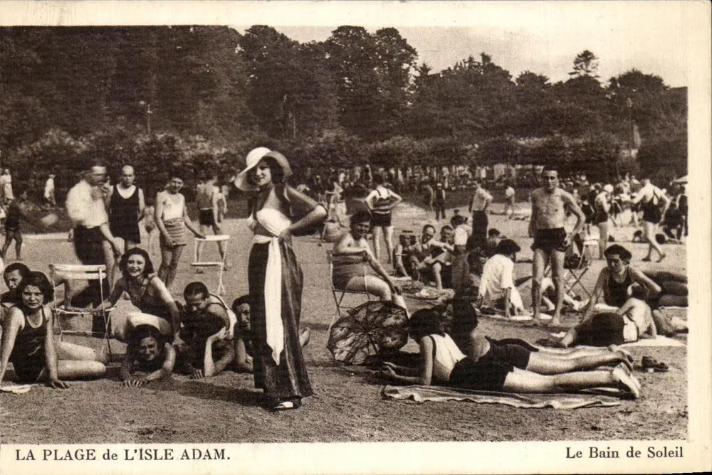 La Plage de L'Isle Adam — Sonnenbaden — Illustrierte Ausgabe der Strand von L'Isle Adam - Vorderseite