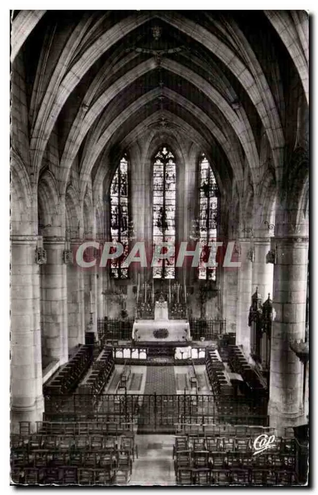 Montmorency - Die Kirche Saint-Martin, Nave und Chor - Cie des Arts Photographiques, Paris - Vorderseite