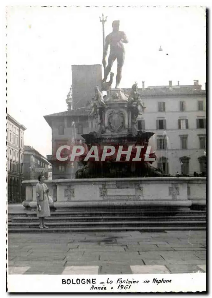 Bologna — Neptune Fountain — Year 1961 - Front