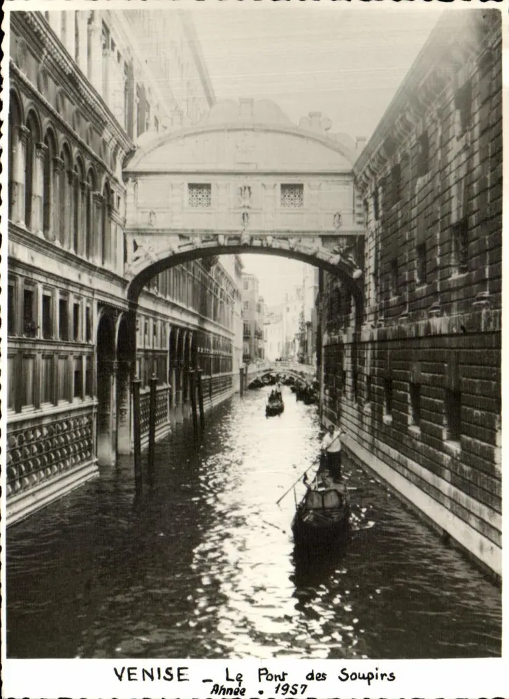 Venedig — Die Brücke der Seufzer — Ahnæe 1957 - Vorderseite