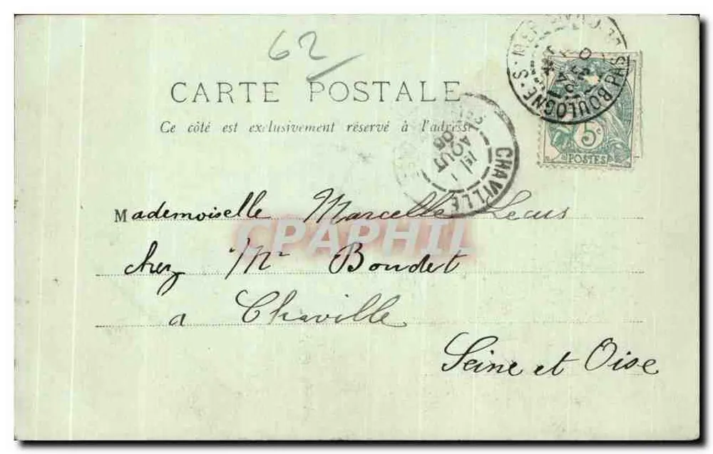 Boulogne-sur-Mer — Die Jungfrau auf dem Boot — LL. n° 68 - Rückseite