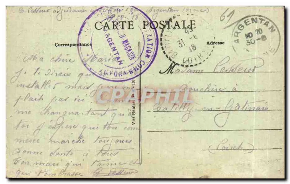 Argentan — A Igreja de São Germain (séculos XV, XVI e XVII) — A. Lejeune, editor, Argentan - Verso