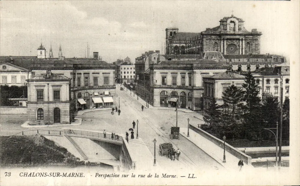 Chalons-sur-Marne — Perspektive auf die rue de la Marne — LL. n°73 - Vorderseite