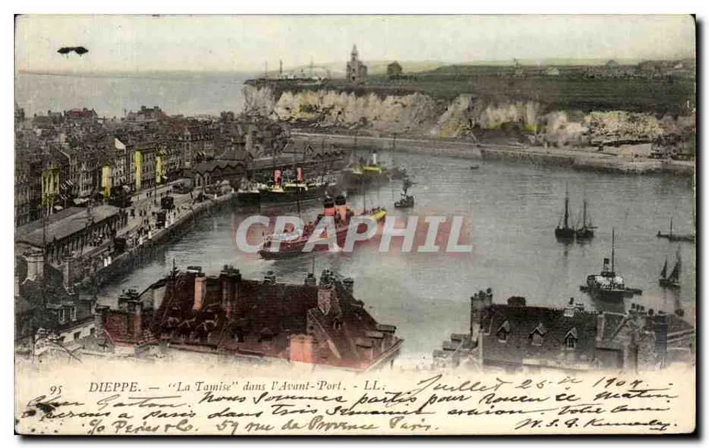 Dieppe — 'La Tagnise' im Avant-Port — LL, Ausgabe LL - Vorderseite