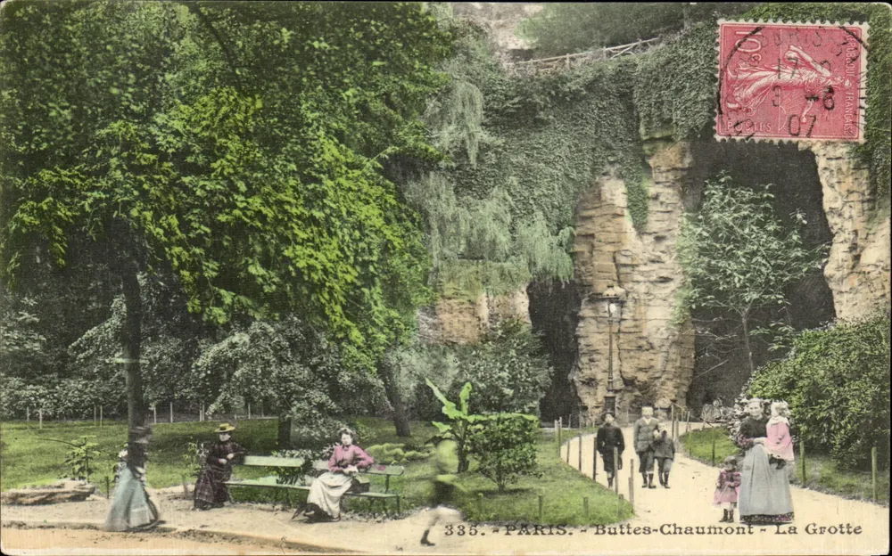 Paris - Buttes-Chaumont - Die Höhle — Verlag Paris, Nr. 335 - Vorderseite