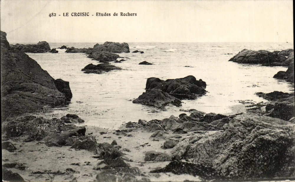 Le Croisic - Estudos de Rochas — série 482 — editor Arnaud Novels - Nantes - Frente