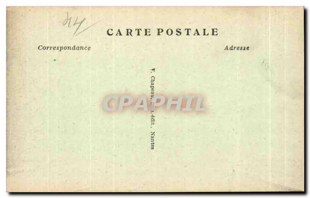 Beffroi de Santa Cruz — Nantes — F. Chapeau, impr. édit. Nantes, n° 239 - Verso