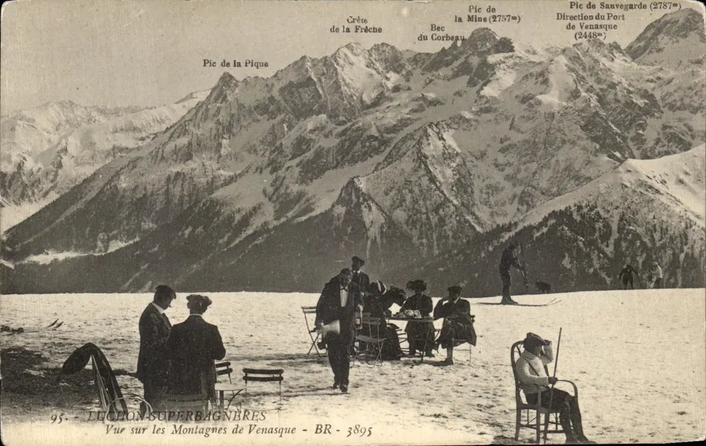 Ausblick auf die Berge von Venasque — Luchon Superbagnères — BR 3895 - Vorderseite