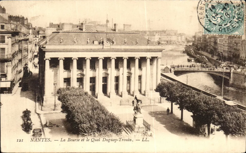 NANTES — Die Börse und der Quai Duguy-Trouin — LL. - Vorderseite