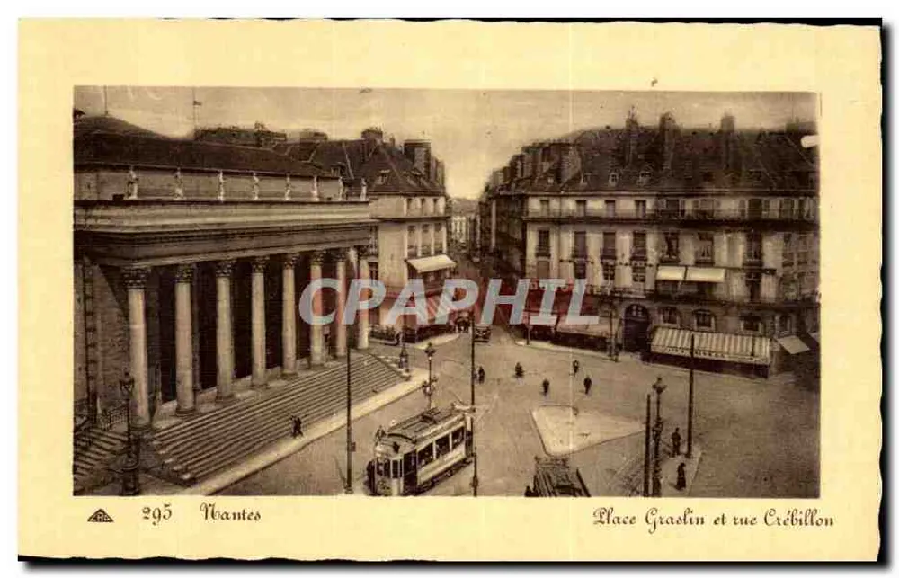 Place Graslin und rue Crébillon — Nantes — Édition Générale L.C. - Vorderseite