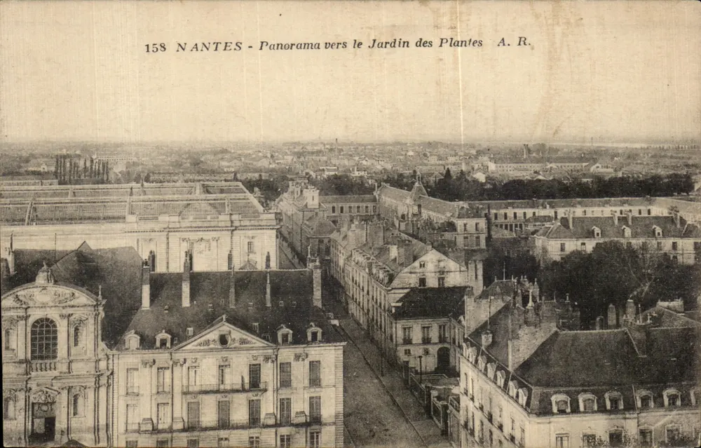 NANTES - Panorama zum Jardin des Plantes - A. R. - Vorderseite