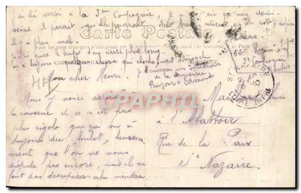 Schlosshof, das Brunnen und der Eingang zum Bergfried — Verlag: P. Pucheu, n° 33 - Rückseite