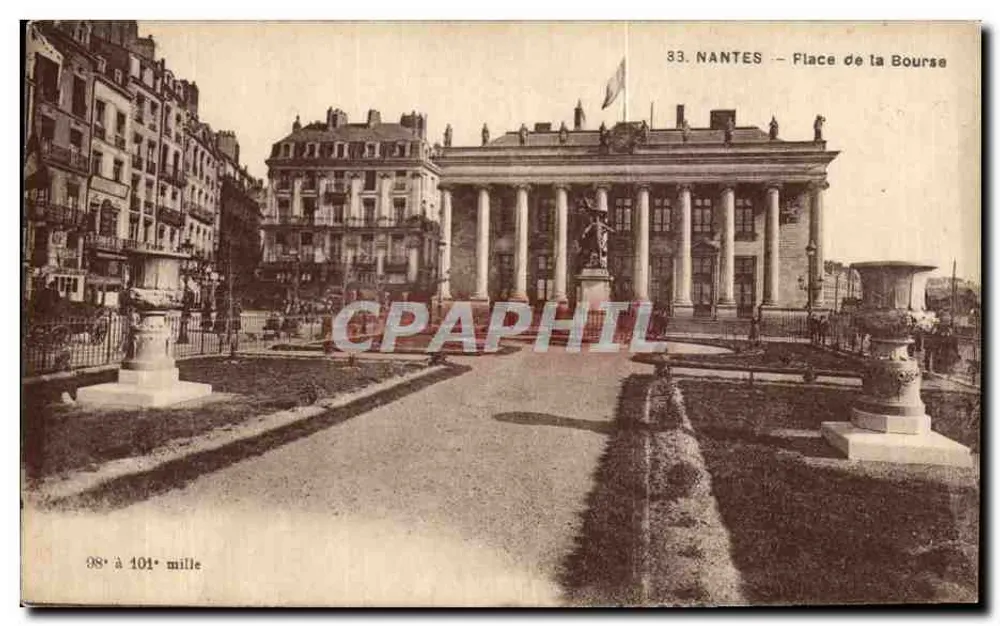 NANTES — Praça da Bolsa — editor anônimo, n° 33 - Frente