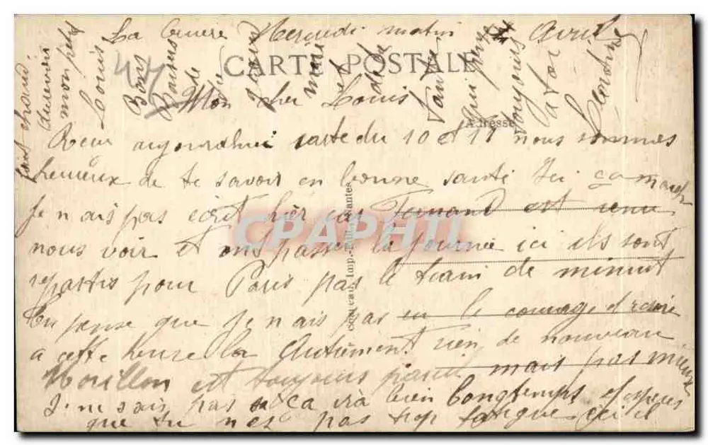 NANTES — Praça da Bolsa — editor anônimo, n° 33 - Verso