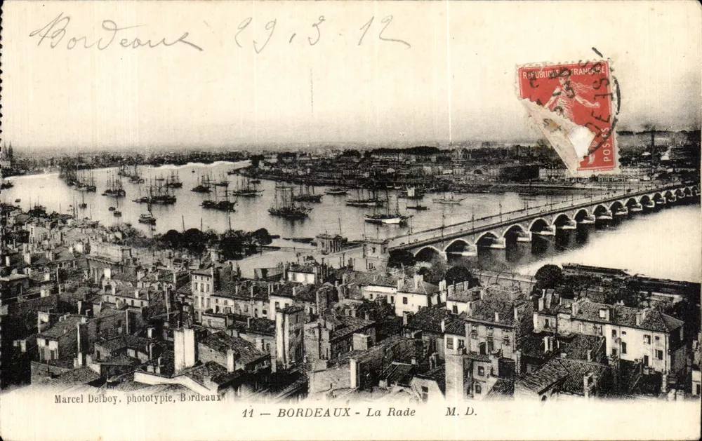 Bordeaux — A Baía — Marcel Delbroy, fototipia, Bordeaux - Frente