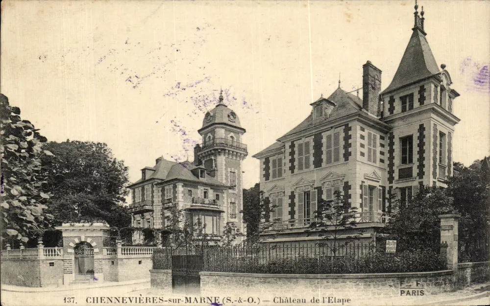 Chennevières-sur-Marne (S.-&-O.) — Schloss Elape — F. Fleury, Paris - Vorderseite