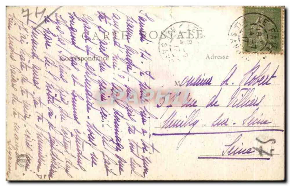 Hôtel de Savoie — Le Fayet Saint-Gervais-les-Bains — éditeur B. F., PARIS - Rückseite