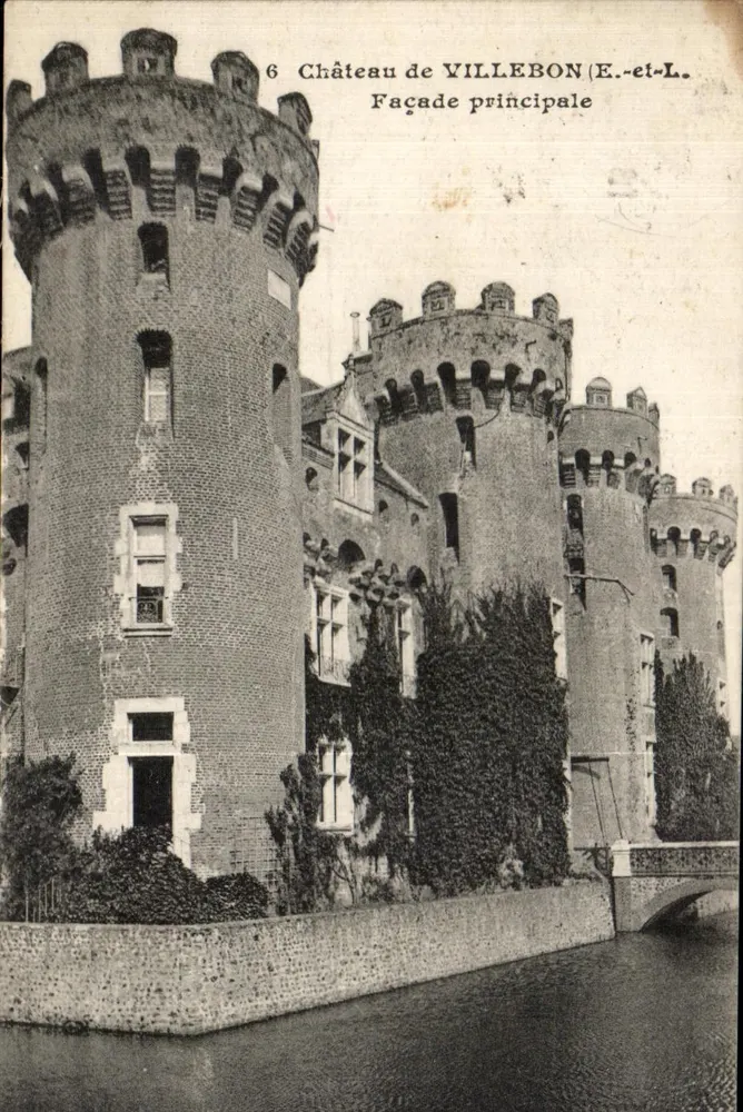 Castelo de VILLEBON (E.-et-L.) — Fachada principal — União Fototipográfica Parisiense, n°6 - Frente