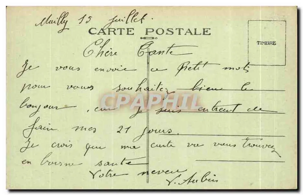 Campo de Maillé — Saída do Campo — A. Niaps, editor - Verso