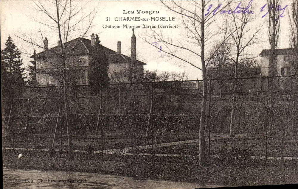 Schloss Maurice Barrès — Charmes-sur-Moselle — Verlag Ch. Frachet, Charmes - Vorderseite