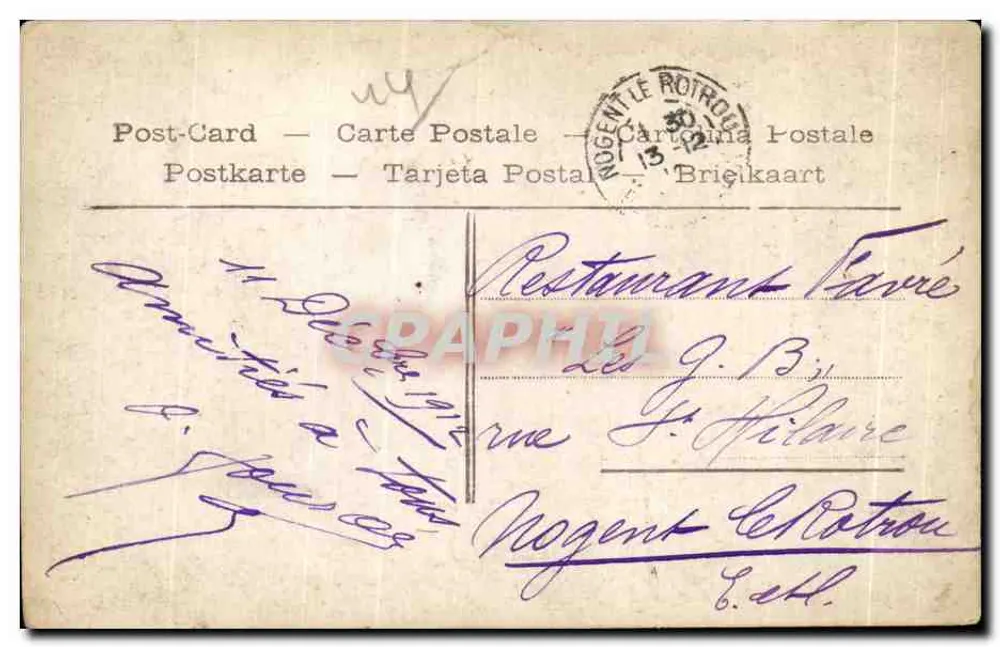 Nantes - Estátua de Cambronne — editor Nantes - Verso