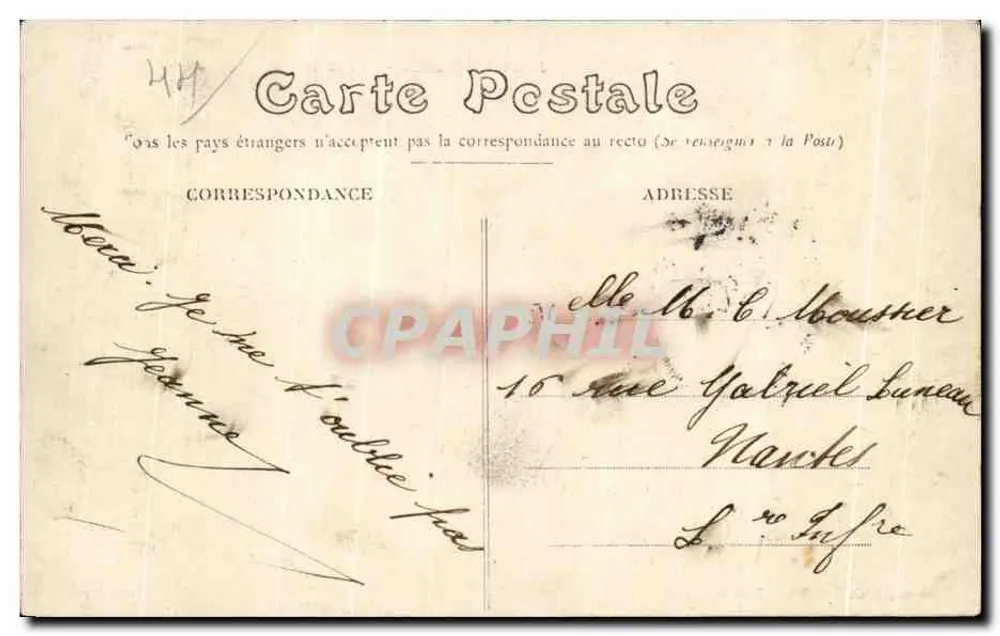 NANTES — Jardin des Plantes — Der See — Verlag F. Chapron, Nantes 7e Milia - Rückseite