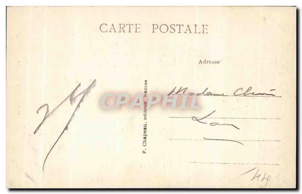 NANTES — Basílica de São Nicolau — F. Chapeau, editor Nantes, n°29 - Verso