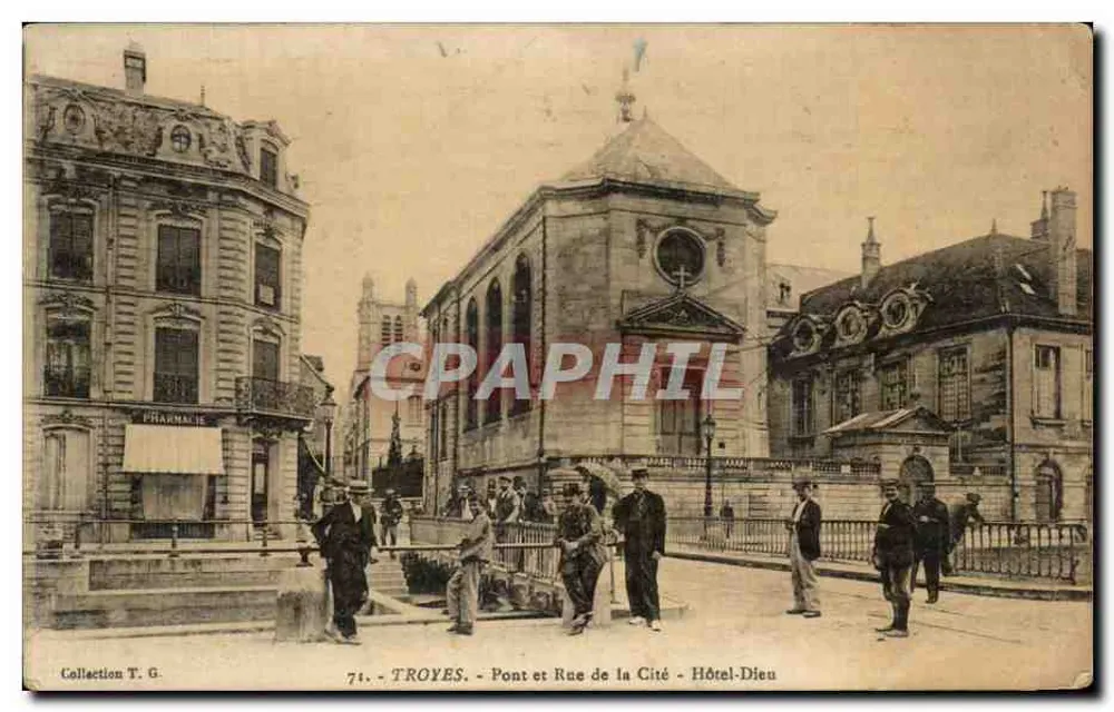 Troyes - Pont et Rue de la Cité - Hôtel-Dieu - Vorderseite