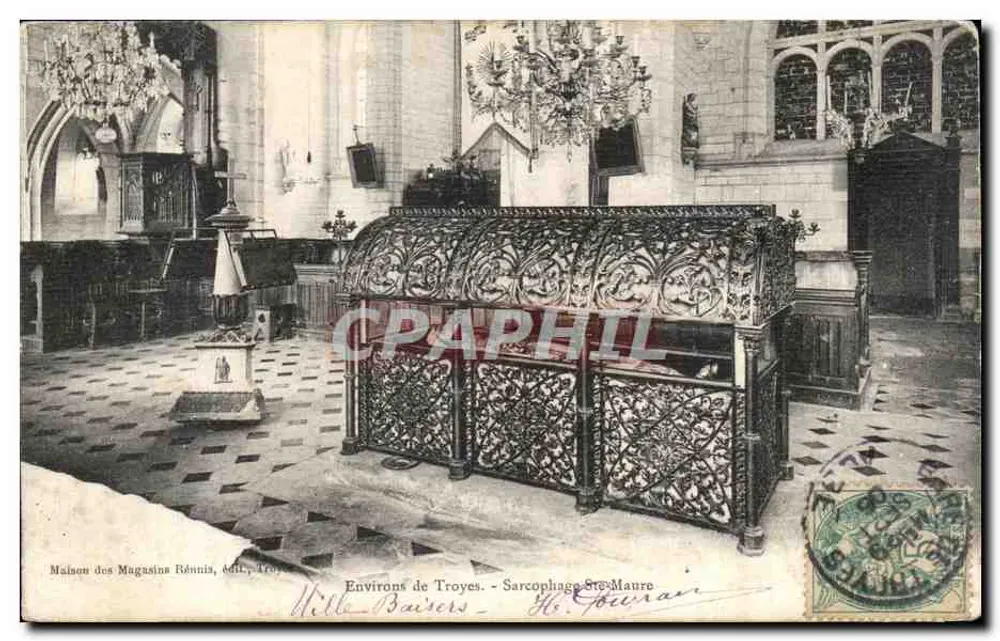 Sarcophag Sainte-Maure — Okolice Troyes — Maison des Magasins Rénnia, wyd. - Awers