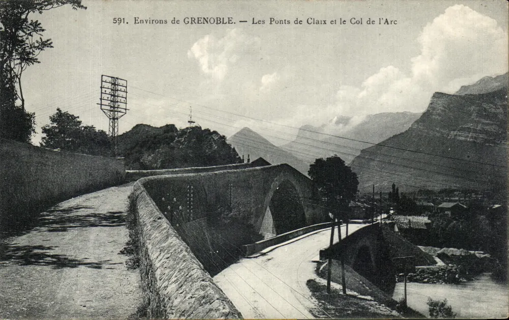 Um GRENOBLE — Die Ponts de Claix und der Col de l'Arc — n° 591 - Vorderseite