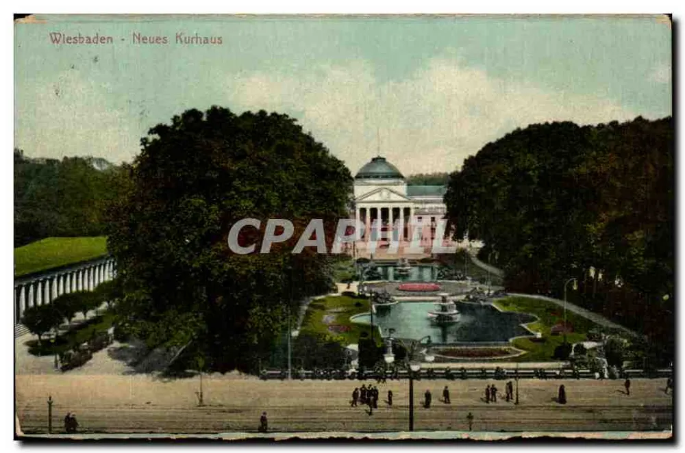 Wiesbaden - Neues Kurhaus — editor Verlag von Karl Roth, Biebrich & Co. - Frente