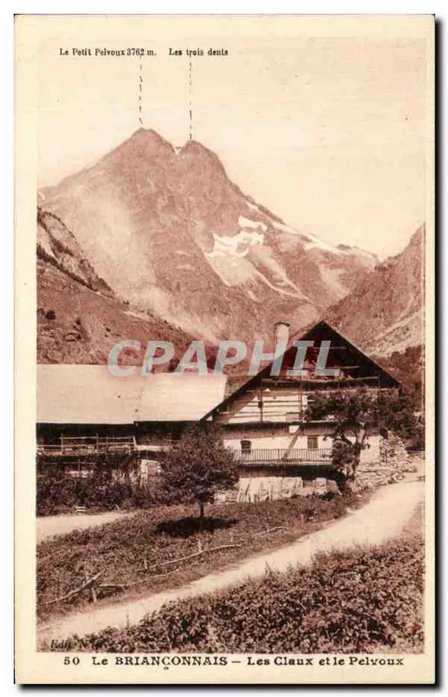 Le Petit Pelvoux 3782 m. — As Três Dentes — O Briançonnais — Os Caux e o Pelvoux — Editor N° 50 - Frente
