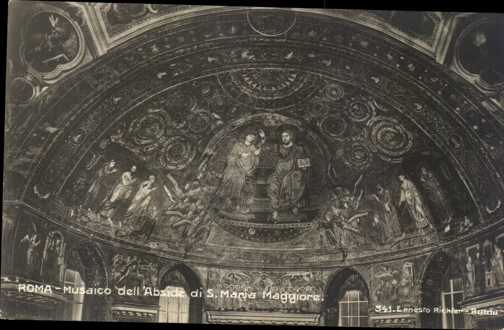Mosaik der Apse von S. Maria Maggiore — Rom — Ernesto Richter — n° 341 - Vorderseite