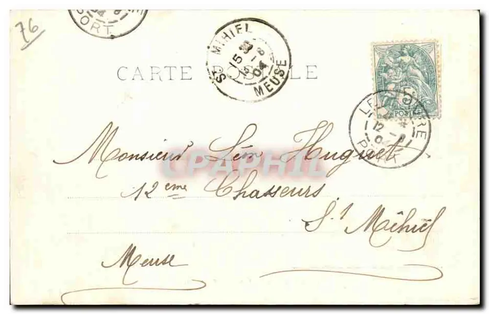 Le Havre — Os Banhos Frascati — editor L. Lanham & Cie, n°28 - Verso