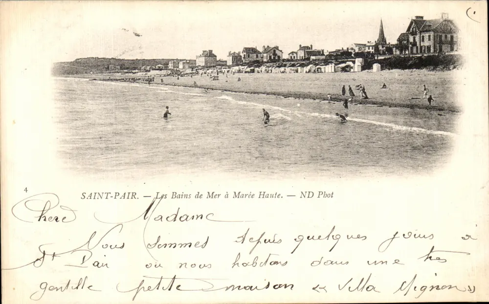 Saint-Pair — Os Banhos de Mar à Maré Alta — ND Pbot - Frente