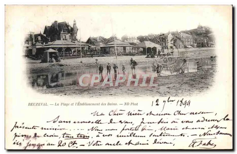 Beuzeval — A Praia e a Instalação dos Banhos — ND Phot - Frente